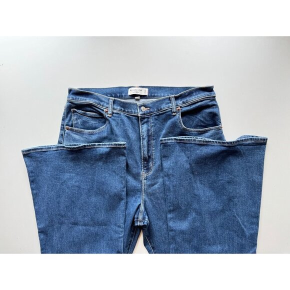 ABERCROMBIE & FITCH The Flare Ultra High Rise Dark Stretch Jeans, Size 34/18L - Picture 11 of 14